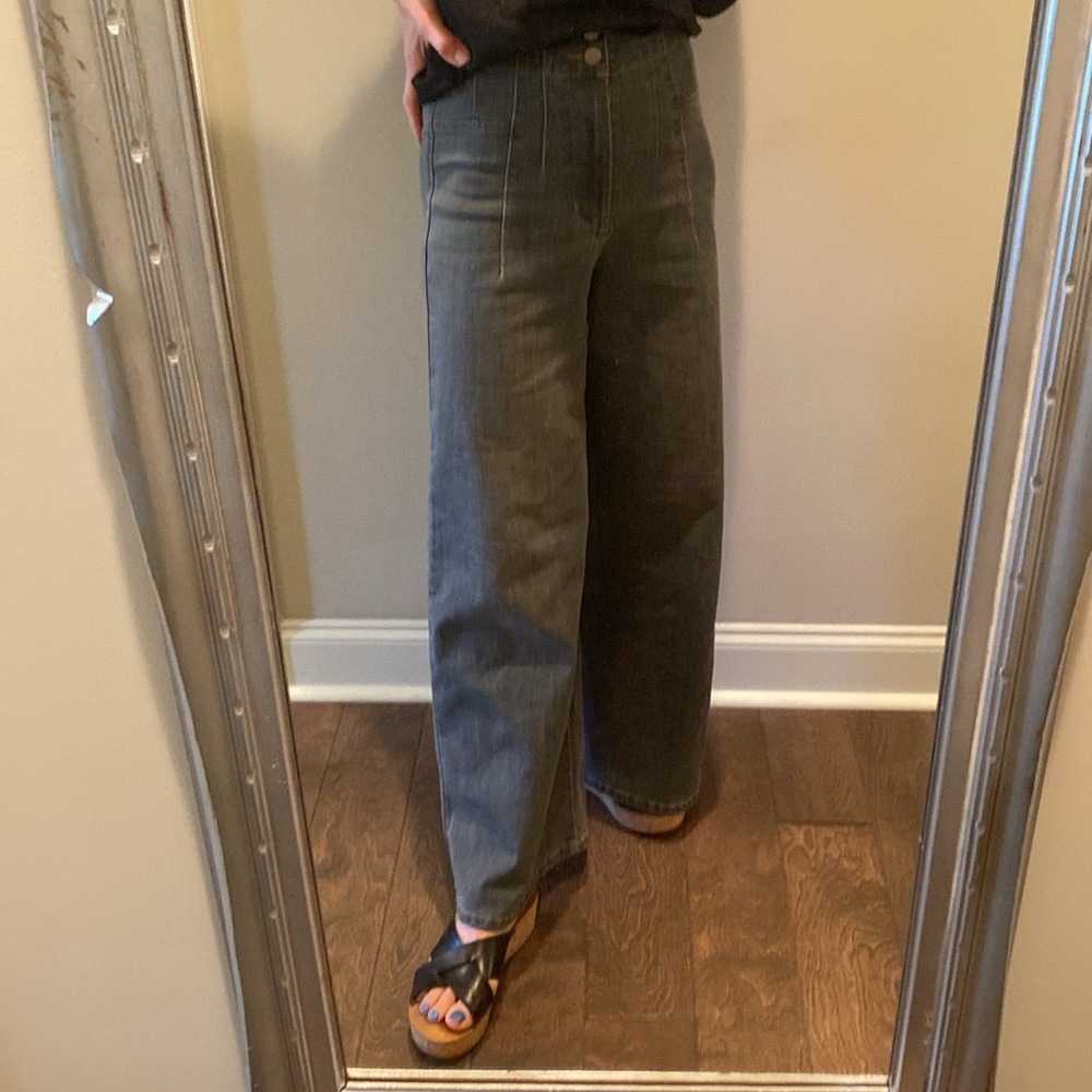 Cute High Waisted Wide Leg Pants - Picture 6 of 11
